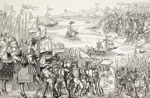 Crusaders Landing at Damietta, Egypt, in 1249 by Paul Lacroix