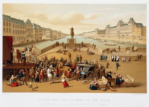Le Pont Neuf Towards the Middle of the 17th Century, 17th Century - Institutions: Usages et Costumes, France 1590-1700