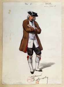 Costume for Luisa Miller by Giuseppe Verdi (sketch)