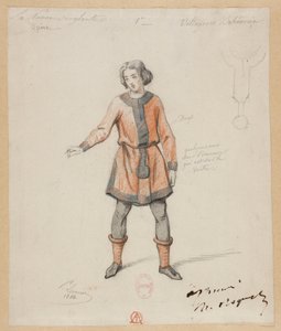 La Nonne Sanglante - Costume Designs by Paul Lormier - 1. Bohemian Villager by Paul Lormier