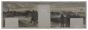 Sketch for the cabinet of the Prefect of Paris City Hall: The Guard at the Ramparts by Paul Louis Delance