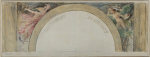Sketch for the Entrance Hall of the Hôtel de Ville de Paris: Literature and the Fine Arts