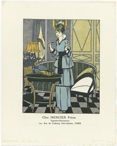 Gazette du Bon Ton, 1914 - No. 1: At MERCIER Frères / Upholsterers - Decorators