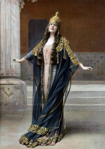 Opera Singer Lucy Arbell as Queen Amahelli in Opera 