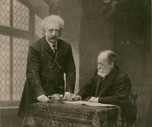Two Men in Interior, Probably René Thorel and Hollman
