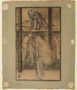 Hallgerd Refuses Her Hair to Gunnar by Paul Nash