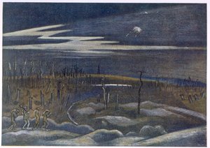 Meadow with Copse, from British Artists at the Front, Continuation of The Western Front, Part Three, Paul Nash by Paul Nash