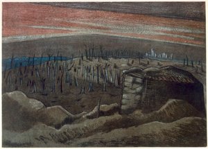 Sanctuary Wood, from British Artists at the Front, Continuation of The Western Front, Part Three, Paul Nash by Paul Nash