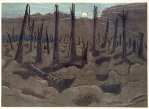 Sunrise, Inverness Copse, from British Artists at the Front, Continuation of The Western Front, Part Three, Paul Nash