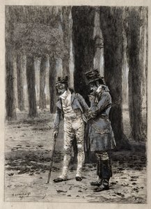 Study of Two Figures by Paul Rajon
