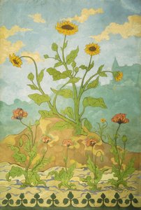 Sunflowers and Poppies, 1899