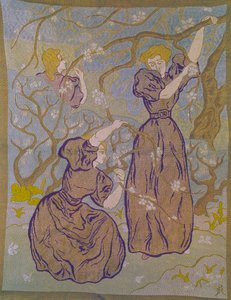 Two Women Under a Tree in Bloom by Paul Elie Ranson