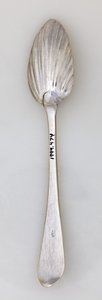 Fluted Teaspoon by Paul Revere
