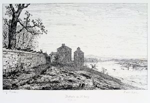 Battery of St Ouen, Siege of Paris, 1870-1871 by Paul Roux
