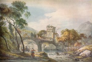 A Classical Landscape, c18th century by Paul Sandby