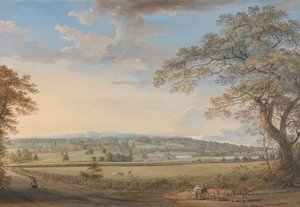 A View of Vinters at Boxley, Kent, with Mr. Whatman