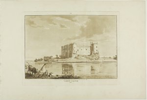 Carew Castle, plate eight from Twelve Views in Wales by Paul Sandby