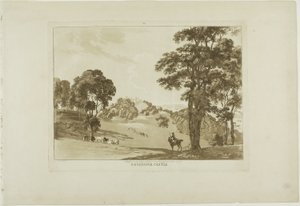 Denefawr Castle, plate eleven from Twelve Views in Wales by Paul Sandby