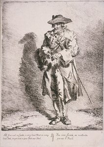 Flint and steel seller, Cries of London, 1760