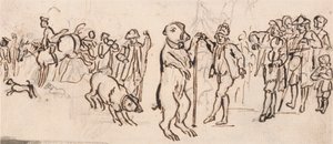 Musicians and a Performing Bear