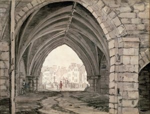 Part of Holyrood Abbey with a View of the Canongate by Paul Sandby
