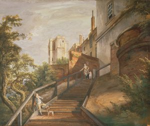 Part of the Hundred Steps and Winchester Tower, Windsor Castle