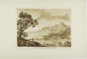 Traeth Mawr in the Road to Caernarvan from Fistiniog, plate six from Twelve Views in Wales
