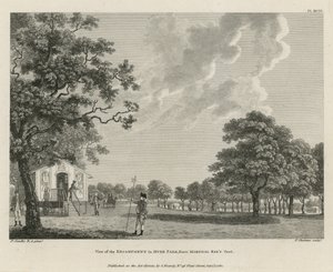 View of the Encampment in Hyde Park from Marshal Sax