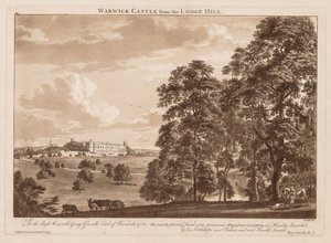 Views of Warwick Castle: Warwick Castle from the Lodge Hill by Paul Sandby