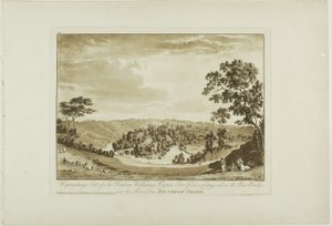 Wynnstay, Seat of Sir Watkin Williams Wynn Bart from a Cottage above the New Bridge over the River Dee, Denbigh Shire