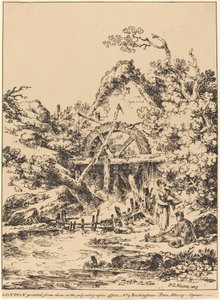 Old Water Mill by Paul Sandby Munn