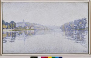 Riverbanks. The Seine at Herblay by Paul Signac