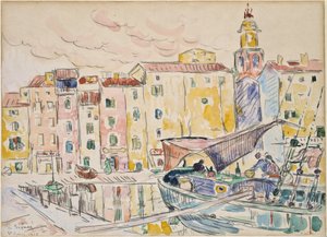 From the Harbor in St. Tropez by Paul Signac