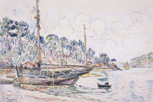 Lézardrieux: the Coast by Paul Signac