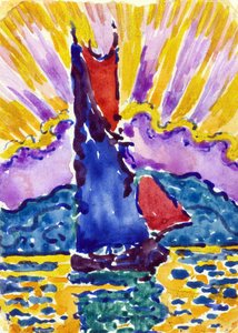 Sunset by Paul Signac