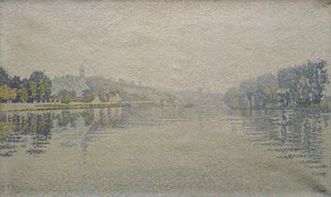 View of the Seine at Herblay by Paul Signac