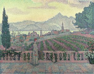 Woman on the Terrace by Paul Signac