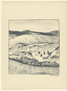 Hill Landscape with Fields (Paysage) (L
