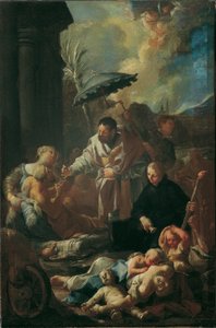 Saint Francis Xavier among the Plague Victims in Goa by Paul Troger