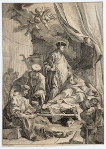 Saints Cosmas and Damian Caring for the Sick by Paul Troger