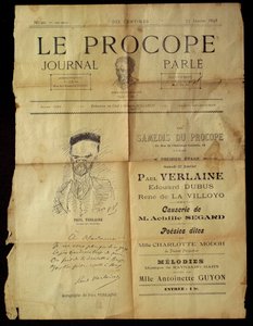 Journal du Procope, Parisian cafe