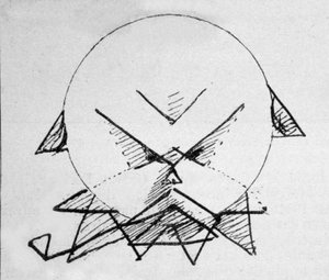 Self Portrait Drawing of the Poet Paul Verlaine