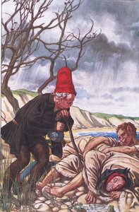 Four legs and two voices: A most delicate monster!, illustration from The Tempest, 1908 by Paul Vincent Woodroffe