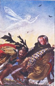 Fury! Fury! There, Tyrant, There Hark! Hark! (illustration from The Tempest) by Paul Vincent Woodroffe