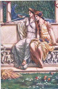 Juno, Ceres and the Masque of the Nymphs and Reaper (illustration from The Tempest)