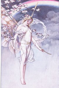 The Queen of the Sky, Whose Watery Arch and Mess and I, Bides the Leave These (illustration from The Tempest)