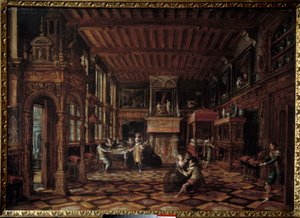 Flemish Interior by Paul Vredeman de Vries