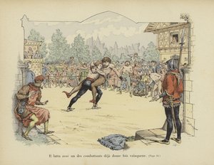 He wrestled one of the combatants who had already won twelve times by Paul de Semant