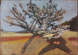 Man Lying Beneath a Blossoming Tree by Paula Modersohn-Becker