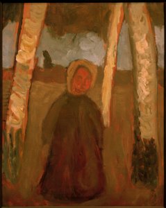 Child Under Birches